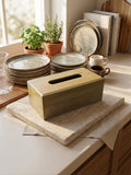 Bamboo tissue box